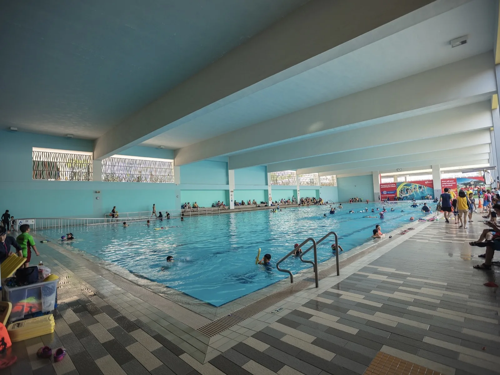 Sheltered 25-metre teaching pool at Sengkang Swimming Complex