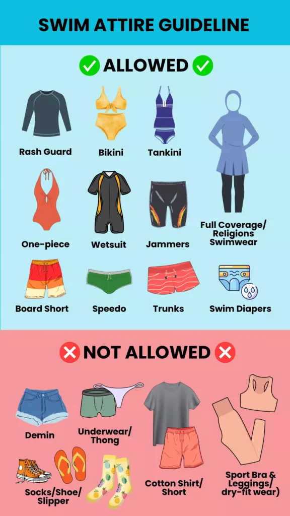 What to wear swimming pool